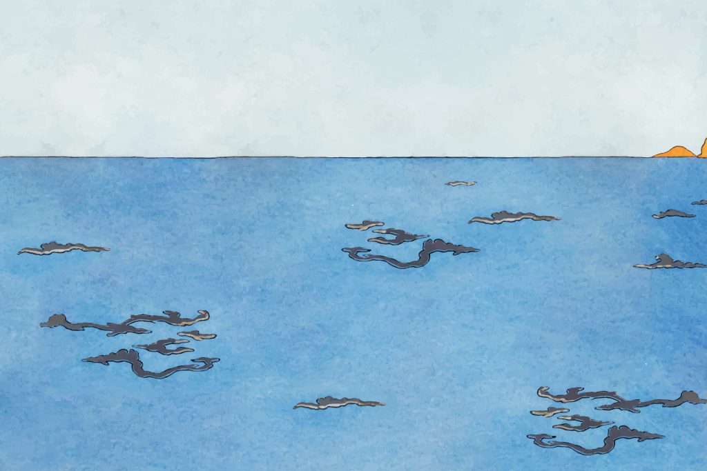 Blue sea background