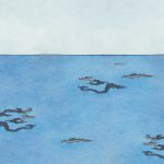 Blue sea background